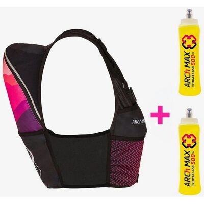 Gilet idratazione ARCh MAX - 8L, Rosa/Nero, Soft Flask - Attrezzatura Sportiva Gilet idratazione ARCh MAX - 8L, Rosa/Nero, Soft Flask - Attrezzatura Sportiva