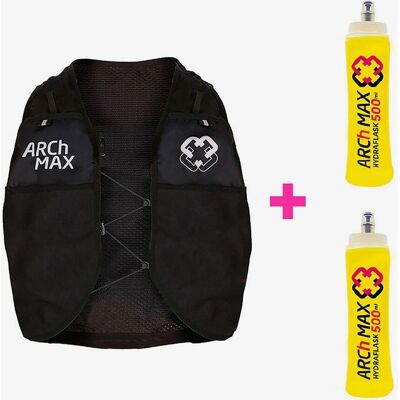 Gilet d'hydratation Arch Max HV-6 - 6L, Noir - Publicité Gilet d'hydratation Arch Max HV-6 - 6L, Noir - Publicité