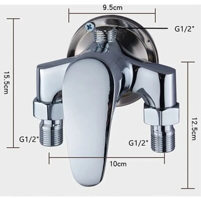 Flyme Shower Mixer - High-Quality Brass, Chrome, Easy Control - Shower Type Flyme Shower Mixer - High-Quality Brass, Chrome, Easy Control - Shower Type