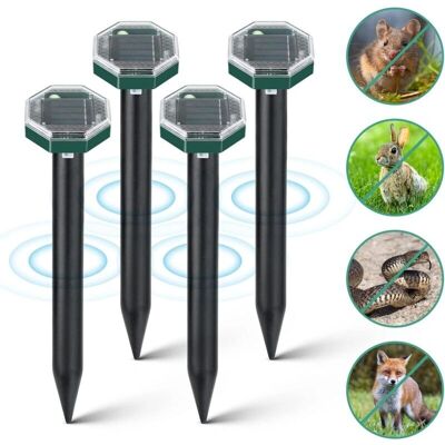 AIPERQ - Verde - Solar - IP65 - Repelente ultrasónico para topos AIPERQ - Verde - Solar - IP65 - Repelente ultrasónico para topos