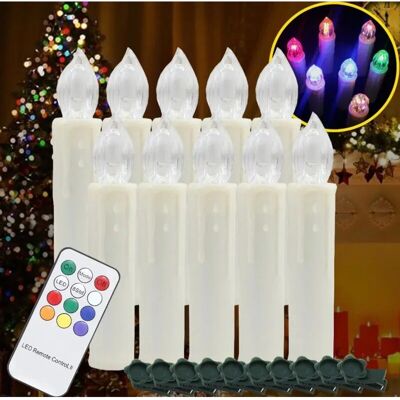 KCVV - LED Candles - 30 Einheiten - Warmweiß + RGB - LED candles KCVV - LED Candles - 30 Einheiten - Warmweiß + RGB - LED candles