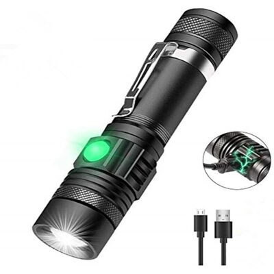 KCVV - TorciaElettrica1 - LED 10W - USB18650 wiederaufladbar - flashlight KCVV - TorciaElettrica1 - LED 10W - USB18650 wiederaufladbar - flashlight