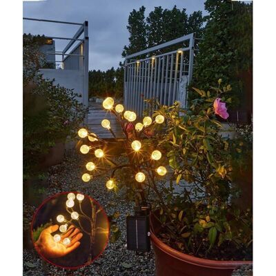 KCVV - Kristallkugel Solar-Gartenleuchte - 20 LED - 2 Modi KCVV - Kristallkugel Solar-Gartenleuchte - 20 LED - 2 Modi