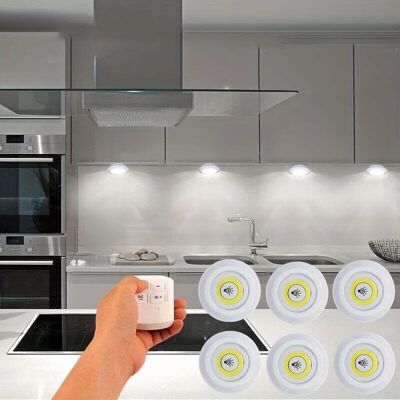 SNQ - LuceNotturnaSet1-6 - Wireless remote - Button activation - LED night light SNQ - LuceNotturnaSet1-6 - Wireless remote - Button activation - LED night light