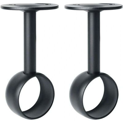 SNQ - AstaTenda - Matte black - 32 mm - Curtain rod support SNQ - AstaTenda - Matte black - 32 mm - Curtain rod support