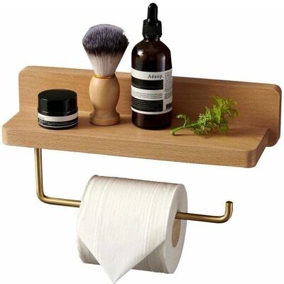 SNQ - Beech Wood - Self-Adhesive - Toilet Paper Holder SNQ - Beech Wood - Self-Adhesive - Toilet Paper Holder