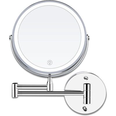 SNQ - LED 8in Wall - 1x/10x - USB - Makeup mirror SNQ - LED 8in Wall - 1x/10x - USB - Makeup mirror