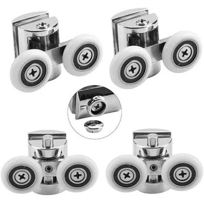 SNQ - ZincTwin 23mm - Twin rollers - Shower door roller set SNQ - ZincTwin 23mm - Twin rollers - Shower door roller set