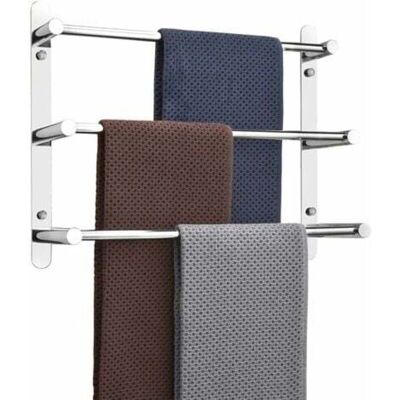 SNQ - Towel Rack - 304 Stainless Steel - 60 cm - 3 Bars SNQ - Towel Rack - 304 Stainless Steel - 60 cm - 3 Bars