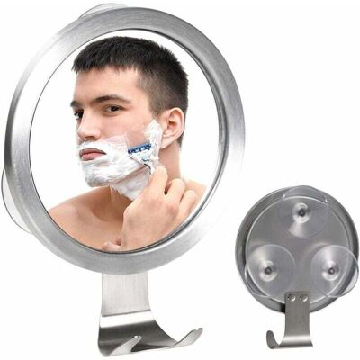 SNQ - Anti-fog Shower Mirror 15x15cm - 3 suction cups - Razor hook - Mirror SNQ - Anti-fog Shower Mirror 15x15cm - 3 suction cups - Razor hook - Mirror