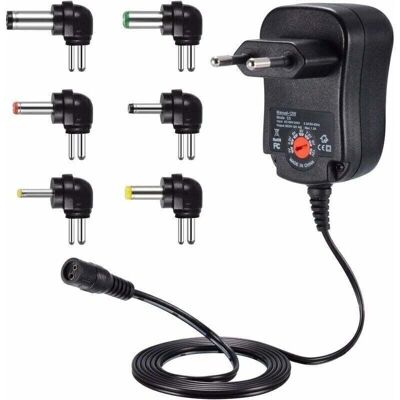 SNQ - Universal 3-12V 12W - Voltage 3-12V - 6 tips - Power adapter SNQ - Universal 3-12V 12W - Voltage 3-12V - 6 tips - Power adapter