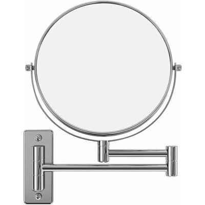 SNQ - LED Double-Sided 8in Wall Mirror - Makeup Mirror SNQ - LED Double-Sided 8in Wall Mirror - Makeup Mirror
