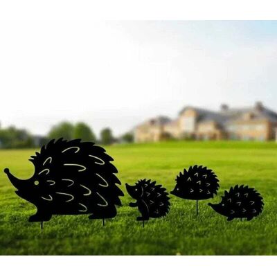 SNQ - Hedgehog - Black - Iron - Garden decoration SNQ - Hedgehog - Black - Iron - Garden decoration