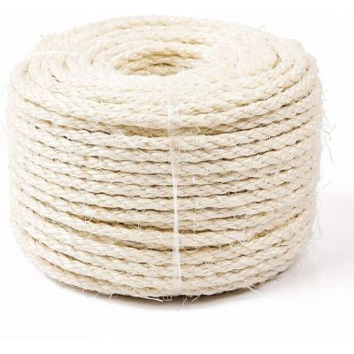 SNQ - Corda sisal naturale 8 mm - Replacement - Cat tree repair - Rope SNQ - Corda sisal naturale 8 mm - Replacement - Cat tree repair - Rope