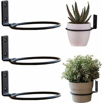 SNQ 3-piece metal wall-mount plant pot rings SNQ 3-piece metal wall-mount plant pot rings