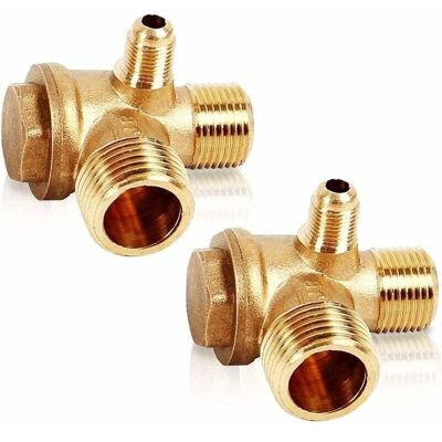 SNQ - 3-Way Brass Safety Valve 20x16x10mm - Brass - Valve SNQ - 3-Way Brass Safety Valve 20x16x10mm - Brass - Valve