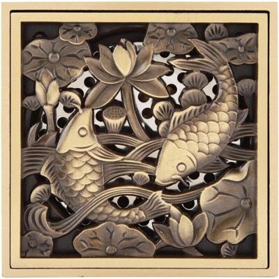 SNQ - 1010CM - antique brass - drain cover - floor drain SNQ - 1010CM - antique brass - drain cover - floor drain