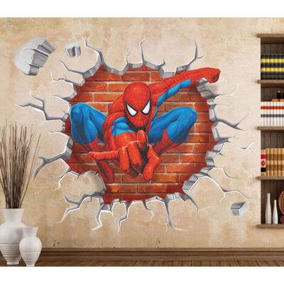 SNQ - Spiderman 3D - Removable - Green - Wall decals SNQ - Spiderman 3D - Removable - Green - Wall decals
