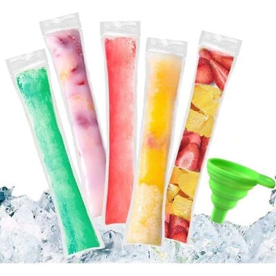SNQ - 100 pcs - BPA-free - zipper seal - Ice pop bags SNQ - 100 pcs - BPA-free - zipper seal - Ice pop bags