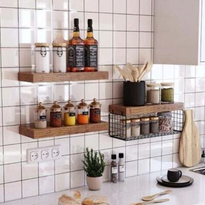 SNQ - Toilet Shelves - 16in - 3pc - Wall Shelves SNQ - Toilet Shelves - 16in - 3pc - Wall Shelves
