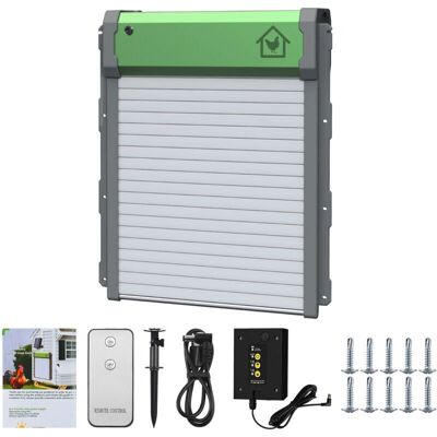SNQ - - Solar-powered - Anti-pinch - Automatic chicken coop door SNQ - - Solar-powered - Anti-pinch - Automatic chicken coop door