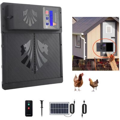 SNQ - CoopDoor 3in1 - Solar - Automatic chicken coop door SNQ - CoopDoor 3in1 - Solar - Automatic chicken coop door