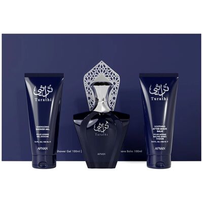 Afnan Turathi Blue Set Regalo - Trio di Fragranze per Uomo Afnan Turathi Blue Set Regalo - Trio di Fragranze per Uomo