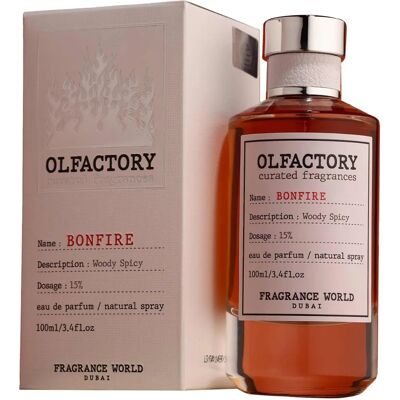 Fragrance World Olfactory Bonfire Unisex Eau de Parfum - 100ml Fragrance World Olfactory Bonfire Unisex Eau de Parfum - 100ml