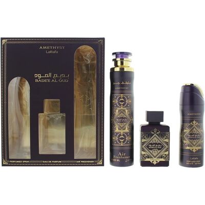 Lattafa Bade'E Al Oud Amethyst 100ml - Eau De Parfum Geschenkset Lattafa Bade'E Al Oud Amethyst 100ml - Eau De Parfum Geschenkset