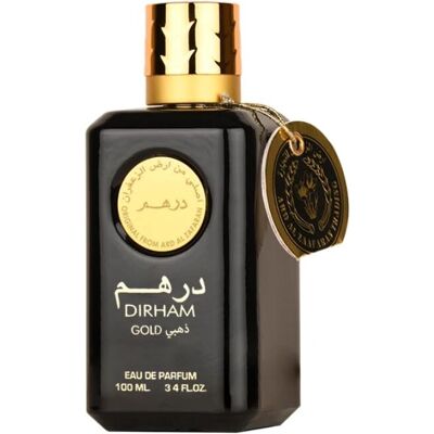 Ard Al Zaafaran Dirham Gold - orzeźwiające nuty ziołowe, słodka wanilia i bogate drewno - Woda perfumowana Ard Al Zaafaran Dirham Gold - orzeźwiające nuty ziołowe, słodka wanilia i bogate drewno - Woda perfumowana