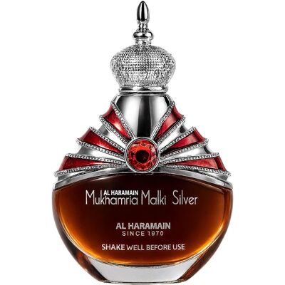 Haramain Mukhamria Maliki Silver Huile Parfumée - Huile de parfum - Publicité Haramain Mukhamria Maliki Silver Huile Parfumée - Huile de parfum - Publicité