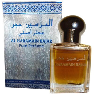 Huile de Parfum Hajar d'Al Haramain - Unisexe - 15ml - Publicité Huile de Parfum Hajar d'Al Haramain - Unisexe - 15ml - Publicité