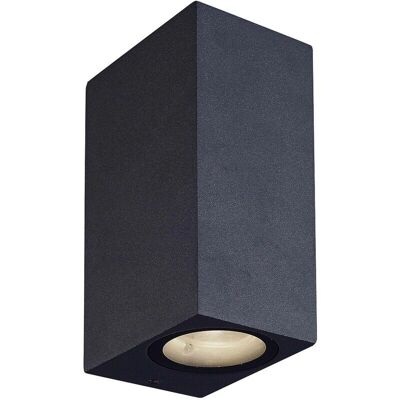 Lucande Tavi Lámpara de Pared Exterior Moderna Negro Aluminio Lucande Tavi Lámpara de Pared Exterior Moderna Negro Aluminio