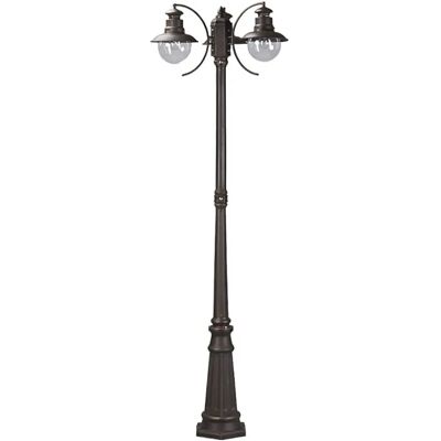 Farola exterior Lindby Eddie - Rústica, IP44, 3 Globos Farola exterior Lindby Eddie - Rústica, IP44, 3 Globos