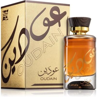 Lattafa Oudain - 100ml Eau de Parfum - Homme & Unisexe - Publicité Lattafa Oudain - 100ml Eau de Parfum - Homme & Unisexe - Publicité