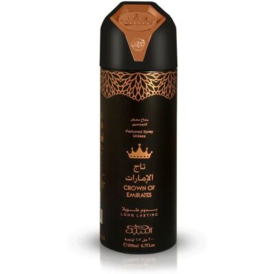 Nabeel Crown Of Emirates Déodorant Spray Unisexe - 200ml - Publicité Nabeel Crown Of Emirates Déodorant Spray Unisexe - 200ml - Publicité