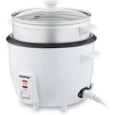 Geepas - 450W Rice Cooker - 1L - Keep Warm - Rice Cooker Geepas - 450W Rice Cooker - 1L - Keep Warm - Rice Cooker