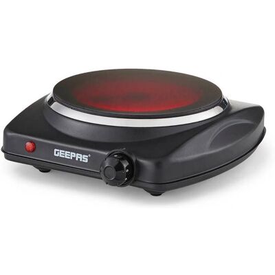 Geepas - Single Ceramic Hot Plate - 1200W - Ceramic Hob Geepas - Single Ceramic Hot Plate - 1200W - Ceramic Hob