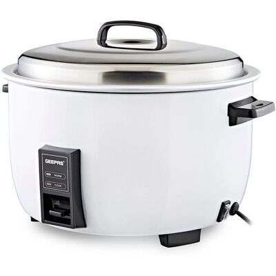 Geepas - Commercial Rice Cooker - 8L - Aluminium Inner Pot Geepas - Commercial Rice Cooker - 8L - Aluminium Inner Pot