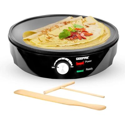 Geepas - 1000W Pancake & Crepe Maker - Electric - Pancake Maker Geepas - 1000W Pancake & Crepe Maker - Electric - Pancake Maker
