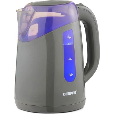 Geepas - 2.2kW Grey - Illuminating - Boil Dry Protection - Kettle Geepas - 2.2kW Grey - Illuminating - Boil Dry Protection - Kettle