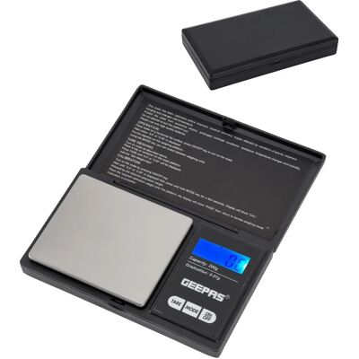 Geepas Portable Digital Kitchen Scale - Black - Digital Kitchen Scale Geepas Portable Digital Kitchen Scale - Black - Digital Kitchen Scale