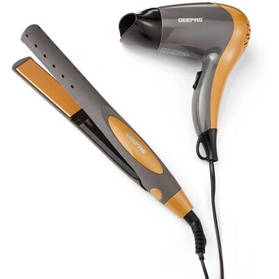 GEEPAS - 2-in-1 Dryer & Straightener - Travel - Hair Set GEEPAS - 2-in-1 Dryer & Straightener - Travel - Hair Set