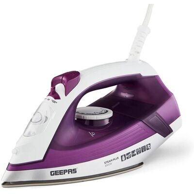Geepas - 2in 1 Cordless Steam Iron - Purple - Iron Geepas - 2in 1 Cordless Steam Iron - Purple - Iron