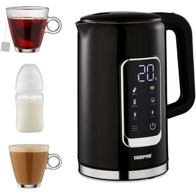 Geepas Electric Kettle - 2200W, 1.7L, Black - Electric Kettle Geepas Electric Kettle - 2200W, 1.7L, Black - Electric Kettle