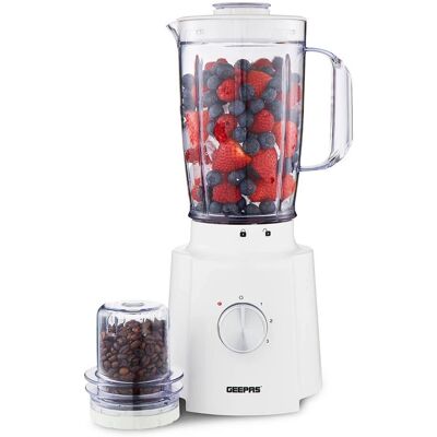 Geepas 1.6L Blender Smoothie Maker - White Geepas 1.6L Blender Smoothie Maker - White