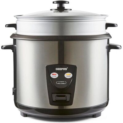 Geepas - 2.8L Rice Cooker Steamer - Keep Warm - 1000W - Rice Cooker Geepas - 2.8L Rice Cooker Steamer - Keep Warm - 1000W - Rice Cooker