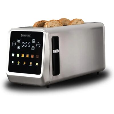 Geepas 5-in-1 Digital 4 Slice Toaster - Wide Slot, Led Display & Timer Geepas 5-in-1 Digital 4 Slice Toaster - Wide Slot, Led Display & Timer