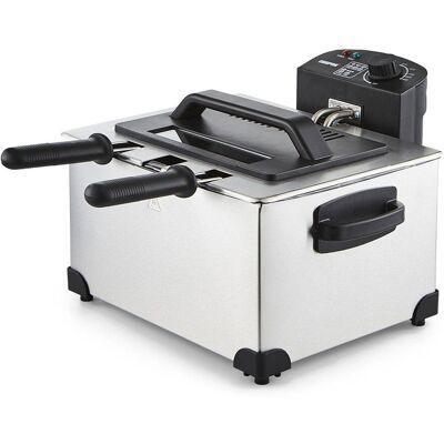 Geepas GDF2000 - 5L Triple-basket Stainless Steel Deep Fryer Geepas GDF2000 - 5L Triple-basket Stainless Steel Deep Fryer