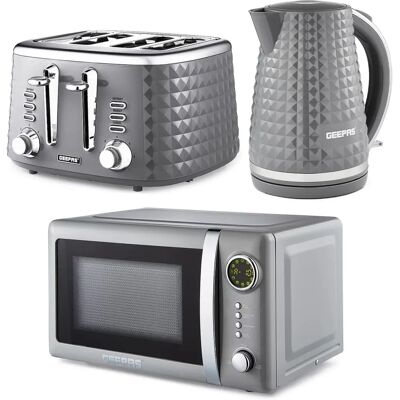 Geepas - Kettle Toaster Microwave Set Geepas - Kettle Toaster Microwave Set